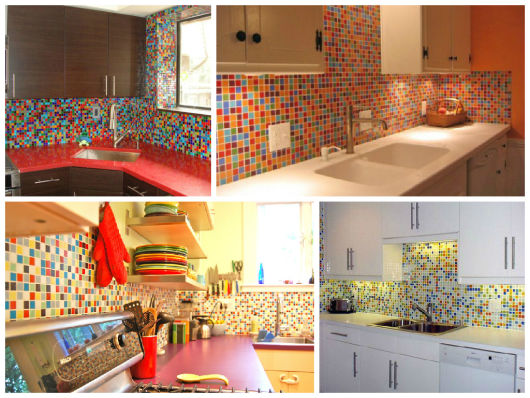 revestimento colorido para cozinha