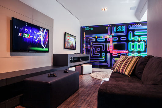Sala de jogos com vídeo game