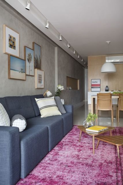 decoração com tapete desgastado