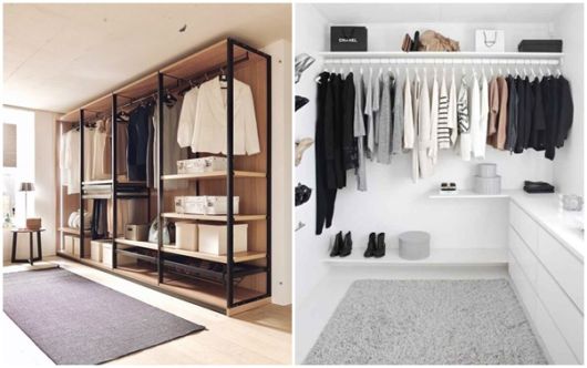 closet feminino minimalista