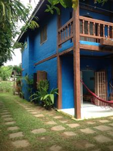 Casa com a cor azul