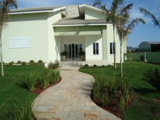 Casa com a cor verde