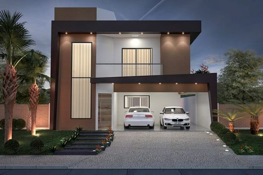 Casa com a cor marrom