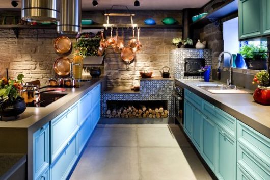 cozinha rústica moderna