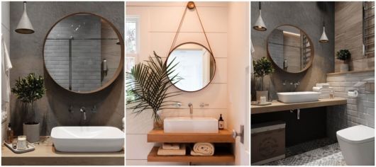 como usar espelho redondo