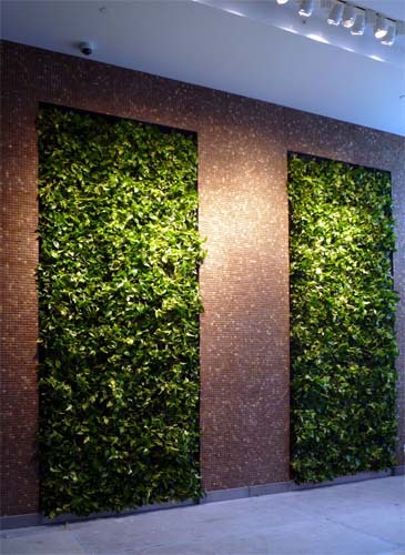 Jardim vertical: artificial interno