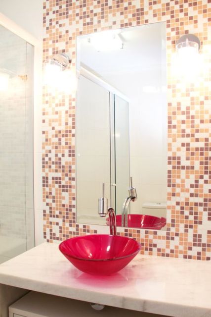 luminária para espelho