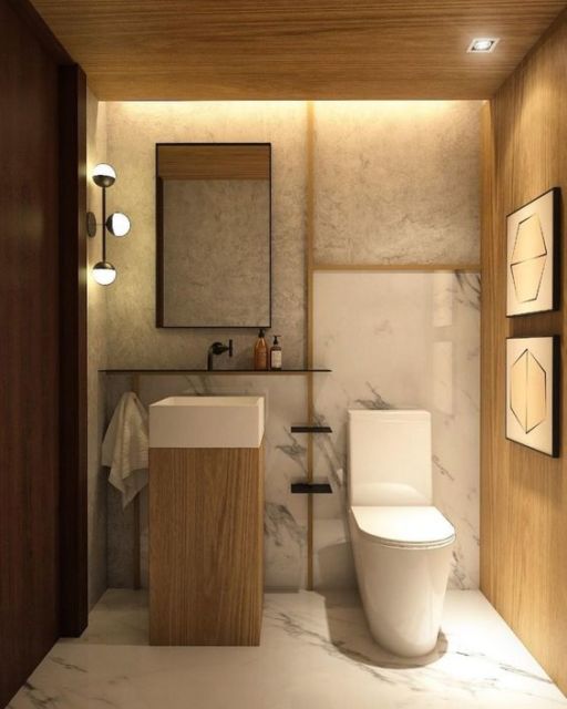 luminária para banheiro rústico