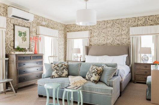 Luminária para quarto: pendente branca no teto