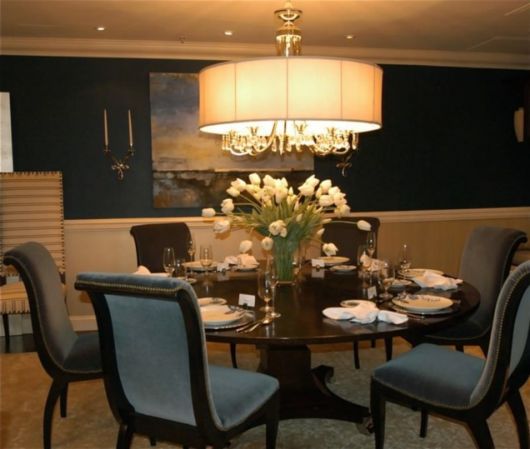 Lustre para sala de jantar: grande redondo