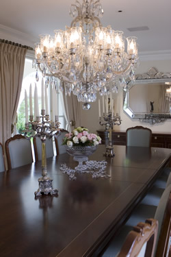 Lustre para sala de jantar: grande com cristais