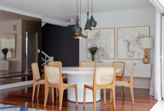 Lustre para sala de jantar: simples