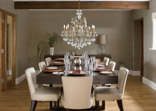 Lustre para sala de jantar: em cristal
