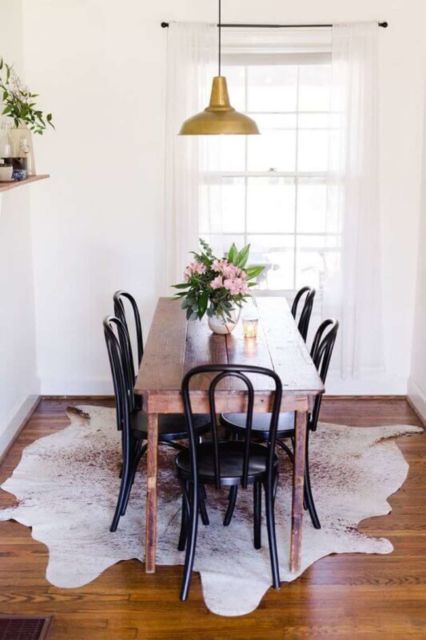 Lustre para sala de jantar: simples dourado