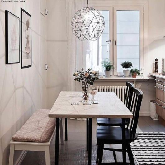 "Lustre para sala de jantar pequena com cristais