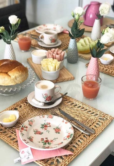 mesa café da manhã