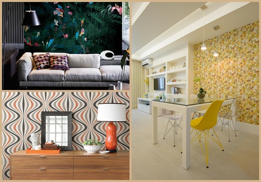 Papel de parede para sala de jantar: inspirações