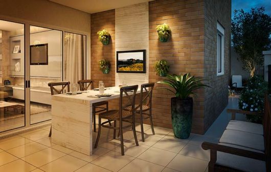 Piso cerâmico para quintais e varandas