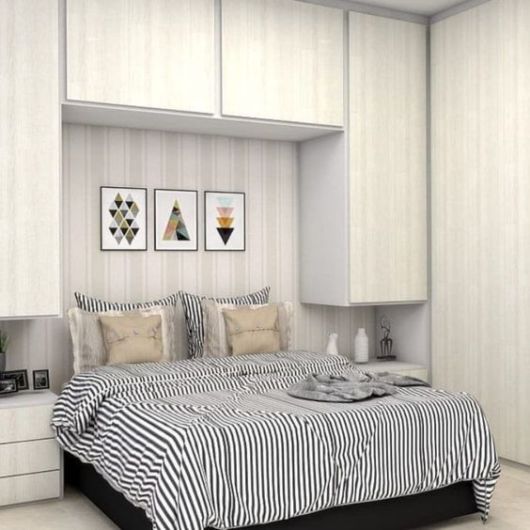 quarto de casal planejado moderno