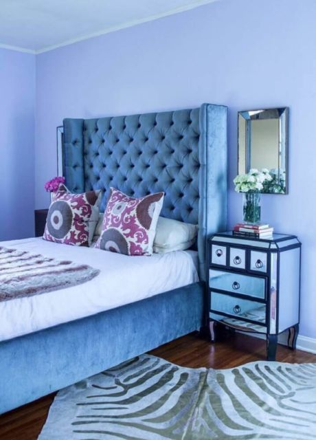 Quarto para meninas e mulheres azul