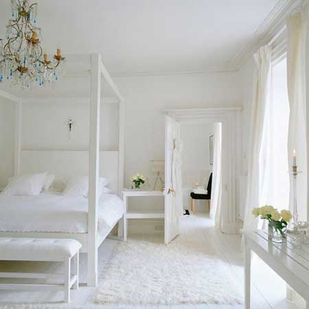 Quarto para meninas e mulheres branco