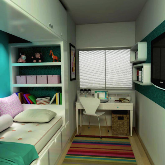 Quarto pequeno para meninas e mulheres