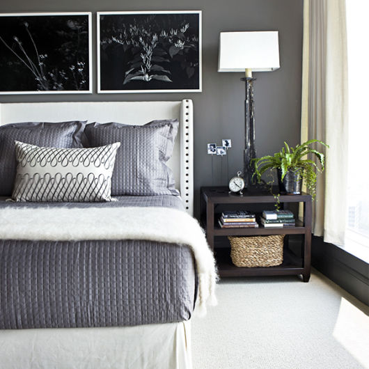 Quarto para meninas e mulheres cinza