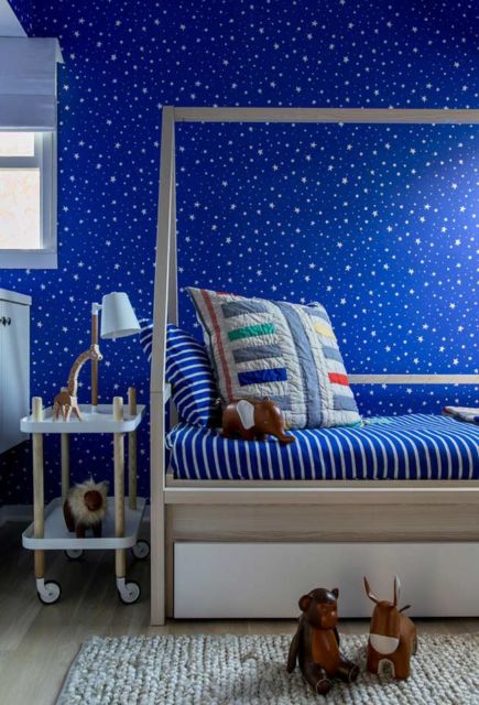 Quarto para meninas e mulheres azul