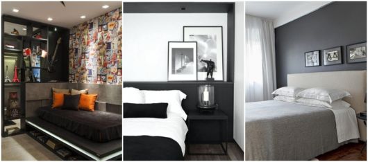 decoração quarto preto