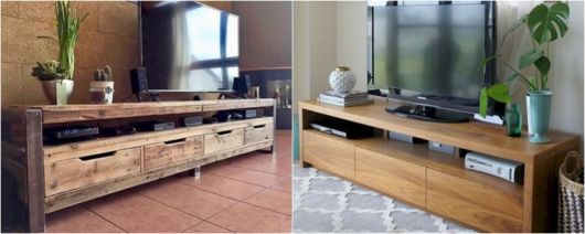 rack para sala pequena cor madeira