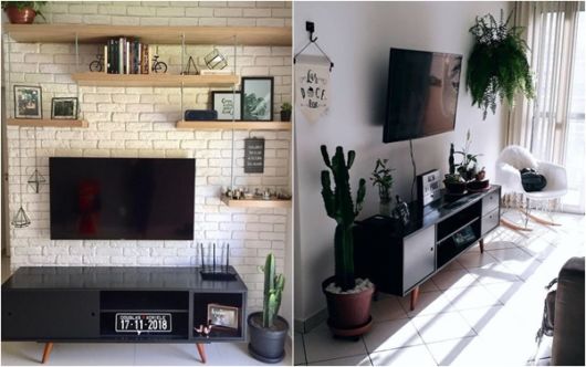 rack para sala pequena preto