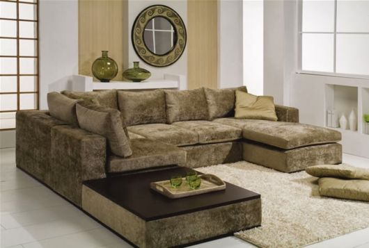 Sofá de canto com chaise