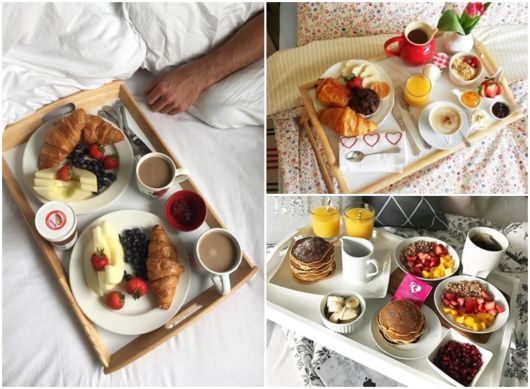 dicas para café da manhã na cama