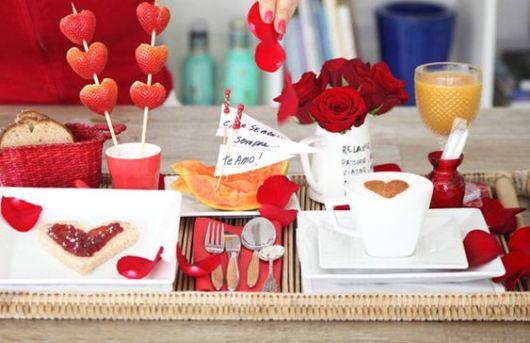 decoração café na cama