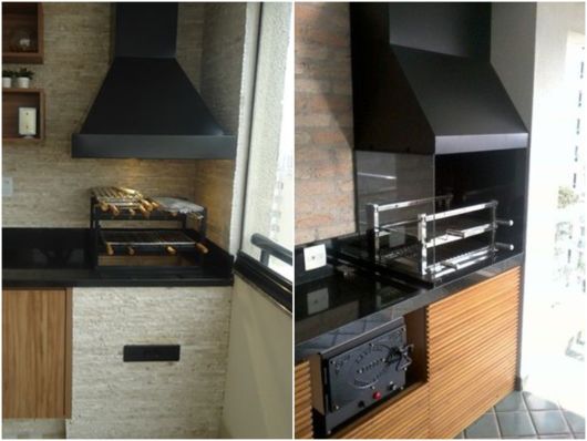 churrasqueira para apartamento com coifa