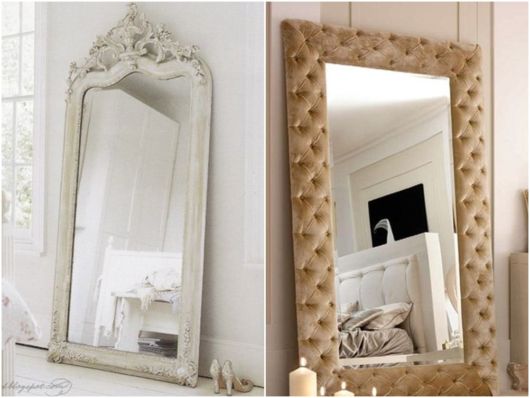 espelho com moldura clássica