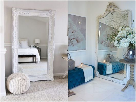 espelho com moldura clássica