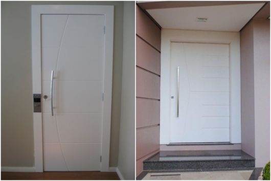 porta frisada branca