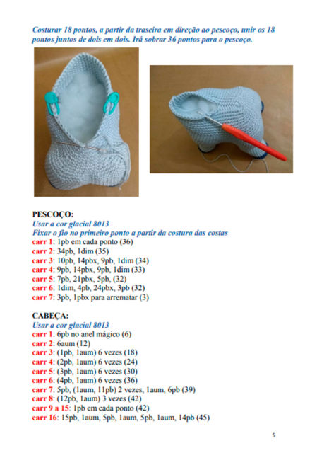 receita amigurumi de unicórnio