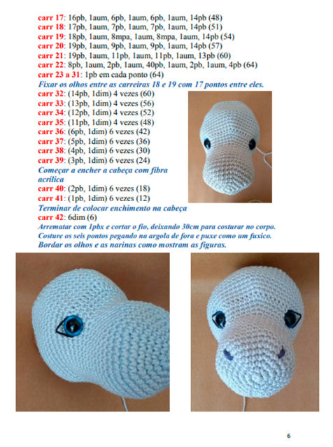 receita amigurumi de unicórnio