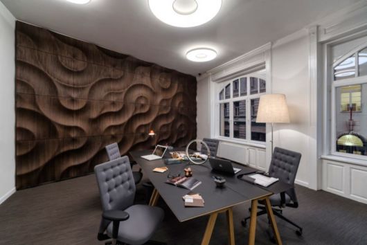 Revestimento 3D em madeira