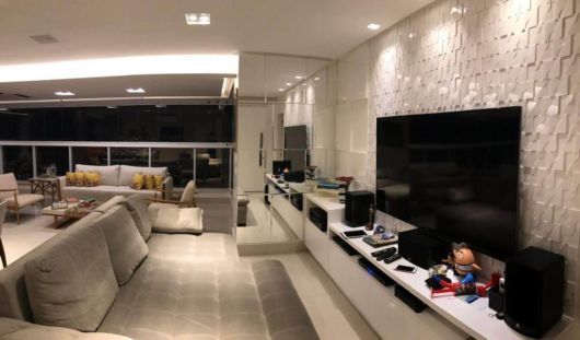 Revestimento 3D na sala