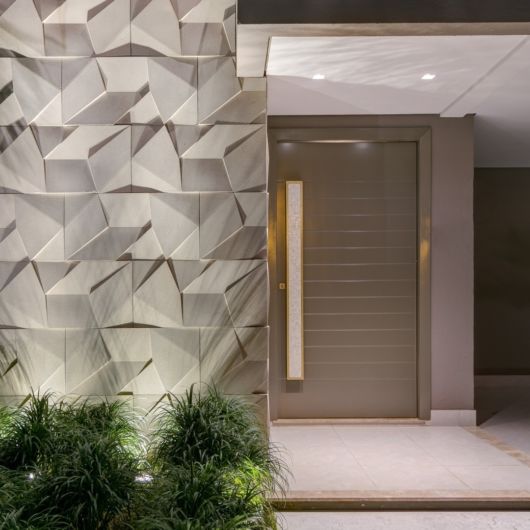 Revestimento 3D na fachada