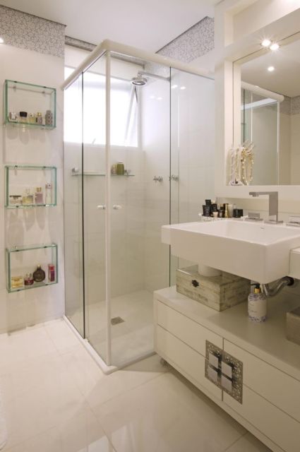 Box para banheiro em L