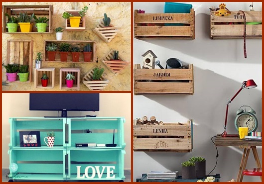 Caixote de madeira inspirações