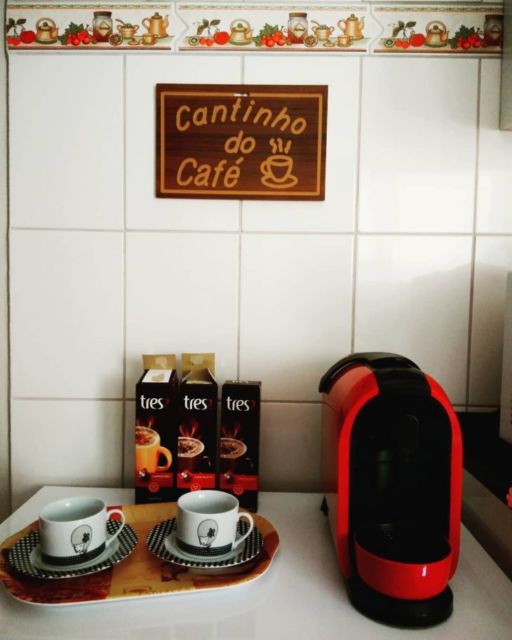 Espaço para o café na cozinha
