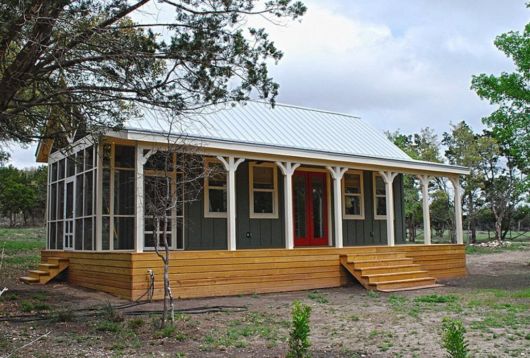 Casas de campo: casa simples cinza