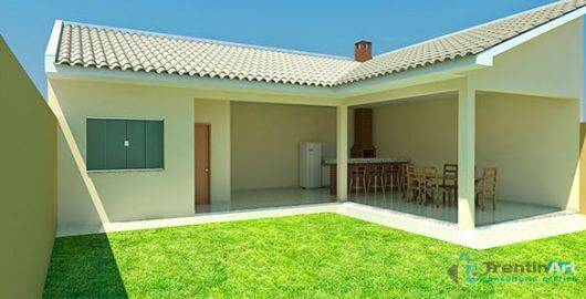 Edícula em L simples