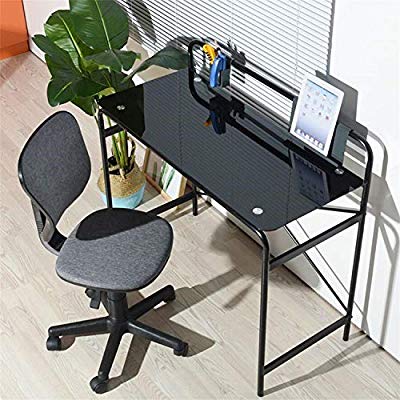 Escrivaninha para quarto de vidro preto