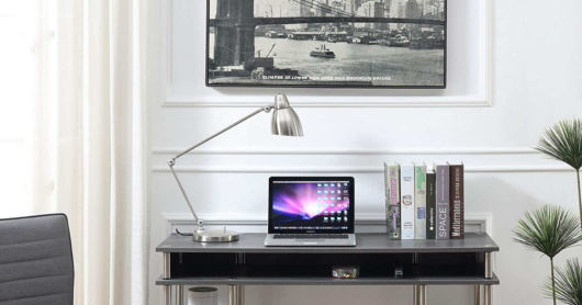 Escrivaninha para quarto masculino cinza